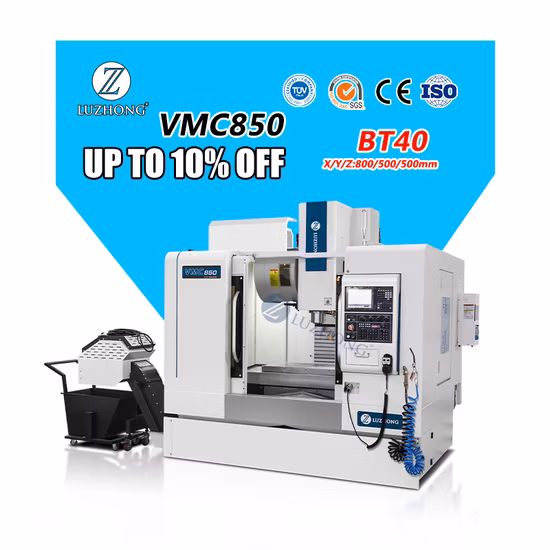 Centro de mecanizado de fresado vertical CNC de alta precisión Vmc850