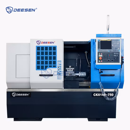 Torno CNC de metal de precisión Máquina Ck6140 Torno de torneado CNC de cama plana horizontal